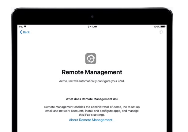 ipad remote management