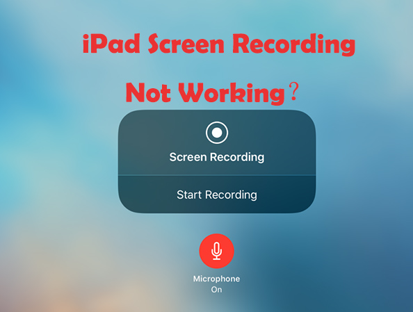 ipad screen recording not working