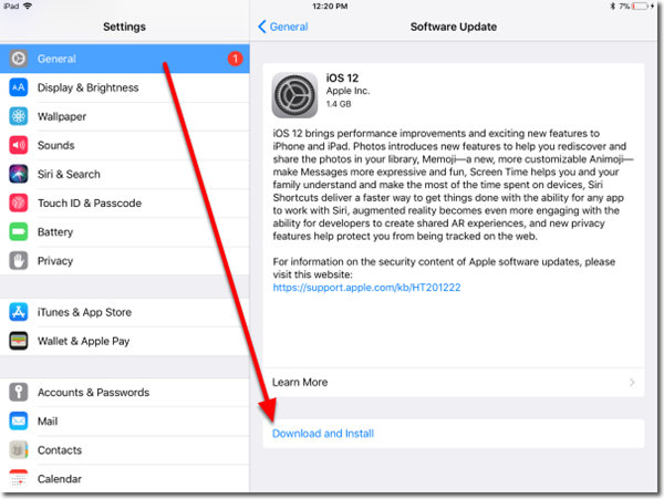 fix ipad running hot by updating software update