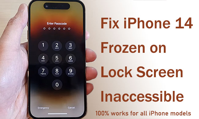 how to unlock iphone 14 frozen on lock screen