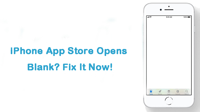 how to fix iphone app store opens blank