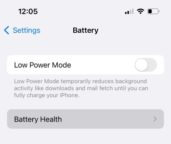 check for battery health