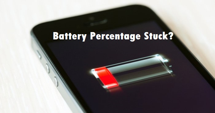 iphone battery percentage stuck