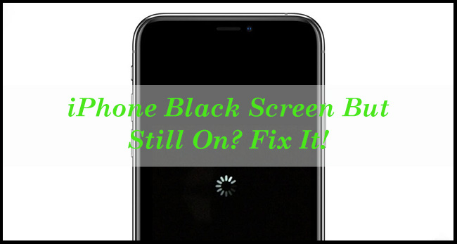 fix iphone black screen but still on