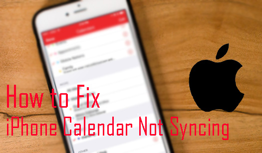 iphone calendar not syncing