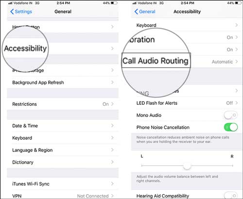 set call audio routing when iphone speaker button greyed out