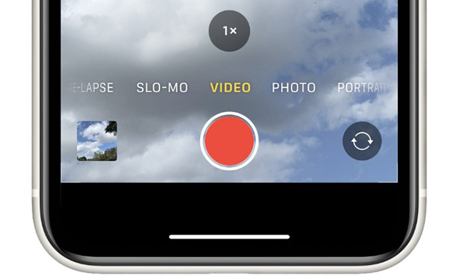 iphone camera video interface