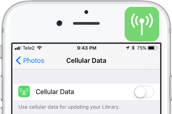 close cellular data