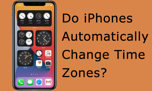 do iphones automatically change time zones