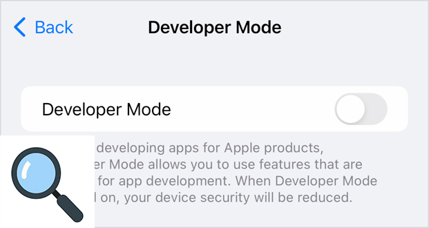 how to fix iphone developer mode not showing