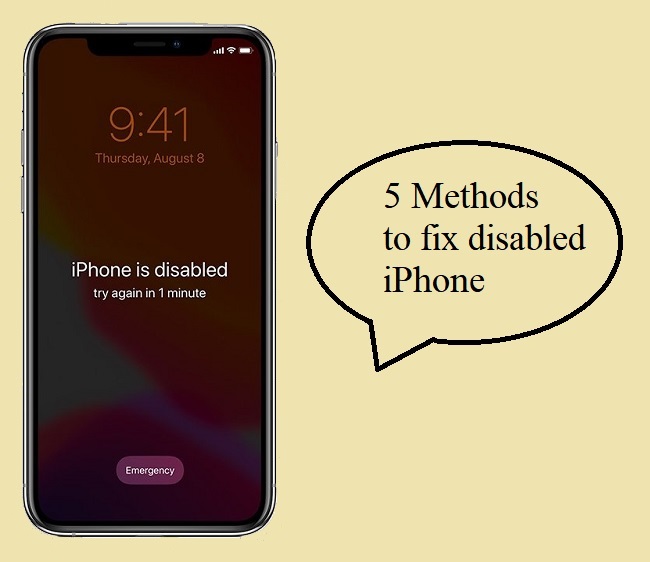 unlock disabled iphone without losing data