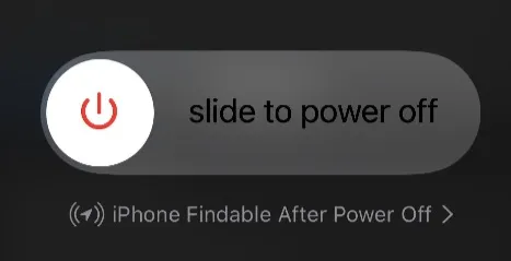 message iphone findable after power off