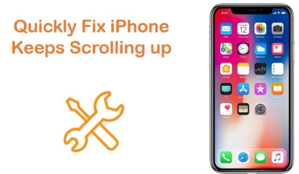 iphone keeps scrolling up