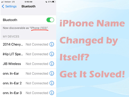 fix iphone name changed by itself