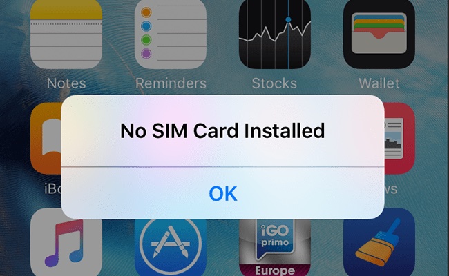 how to fix iphone no sim card installed