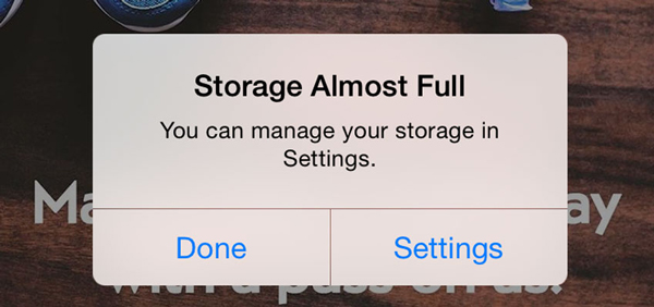 iphone storage not enough
