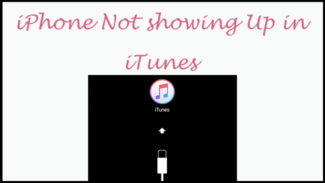 iphone not showing up in itunes