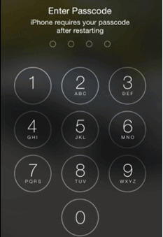 restart to enter passcode to unlock iphone with broken home button