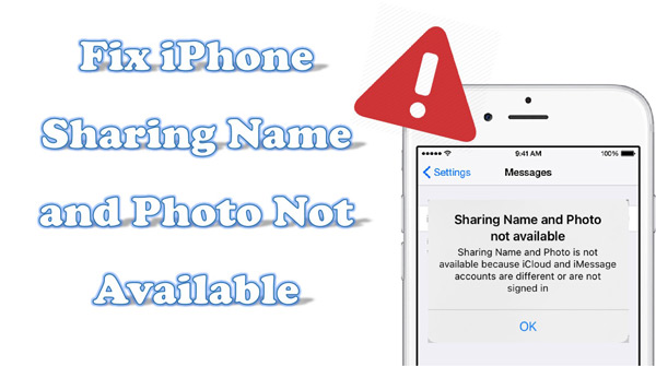 iphone sharing name and photo not available