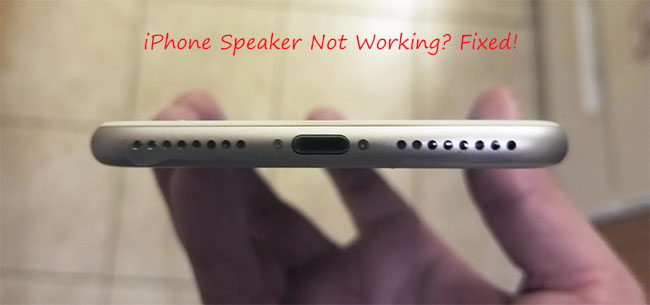 fix iphone speaker not working