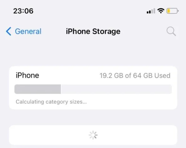 how to fix iphone storage not loading