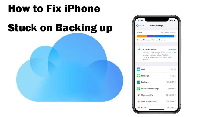 iphone stuck on backing up