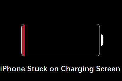 iphone stuck on charging screen