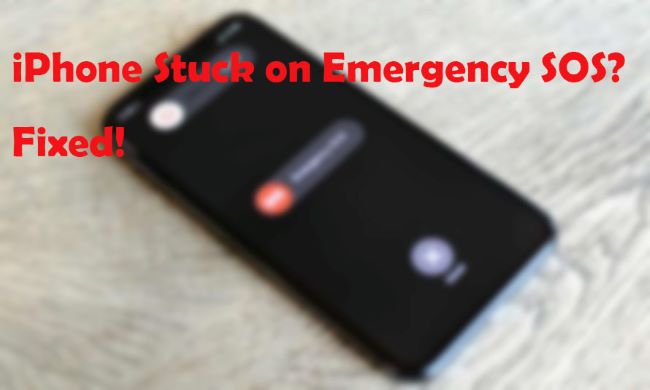 iphone stuck on emergency sos