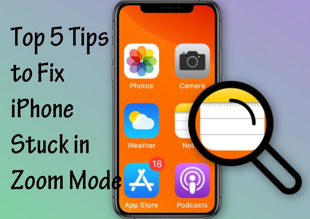 iphone stuck in zoom mode