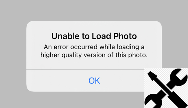 fix iphone unable to load photo