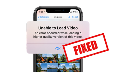 fix iphone unable fix video