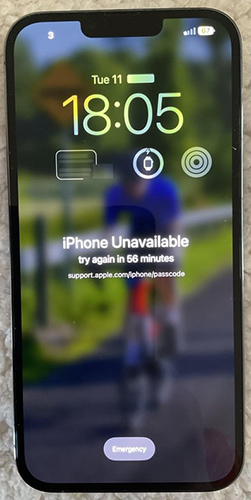 unlock iphone unavailable try again in 59 minutes