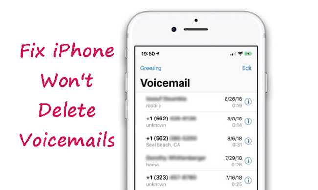iphone voicemail wont delete