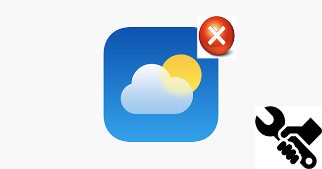 how to fix iphone weather app not working