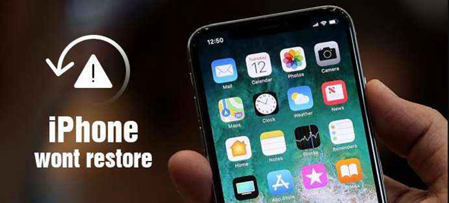 iphone wont restore