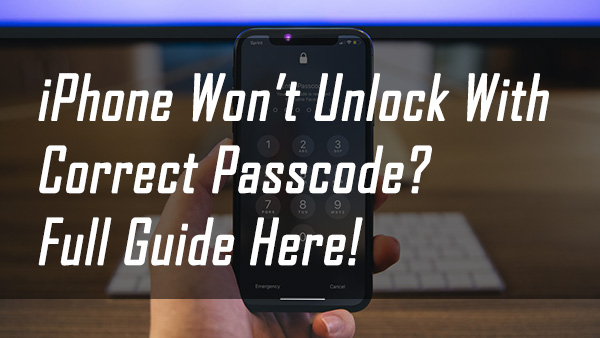 iphone won't unlock with correct passcode