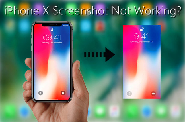 fix iPhone X screenshot not working problem