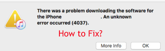 itunes error 4037