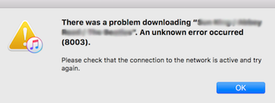 itunes error 8003