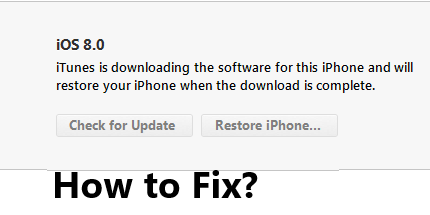 itunes is downloading the software for this iphone