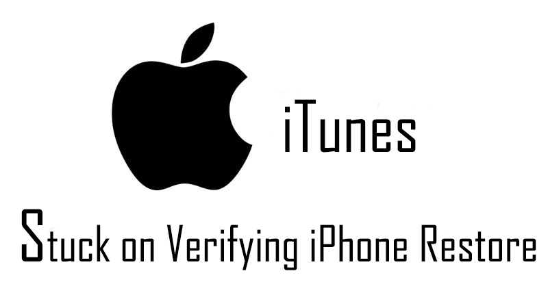 itunes stuck on verifying iphone restore