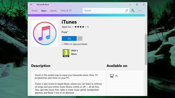 apple music microsoft store