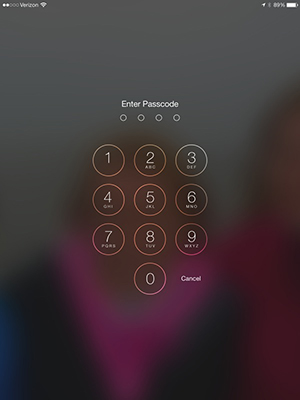 access ipad without passcode via built-in feature