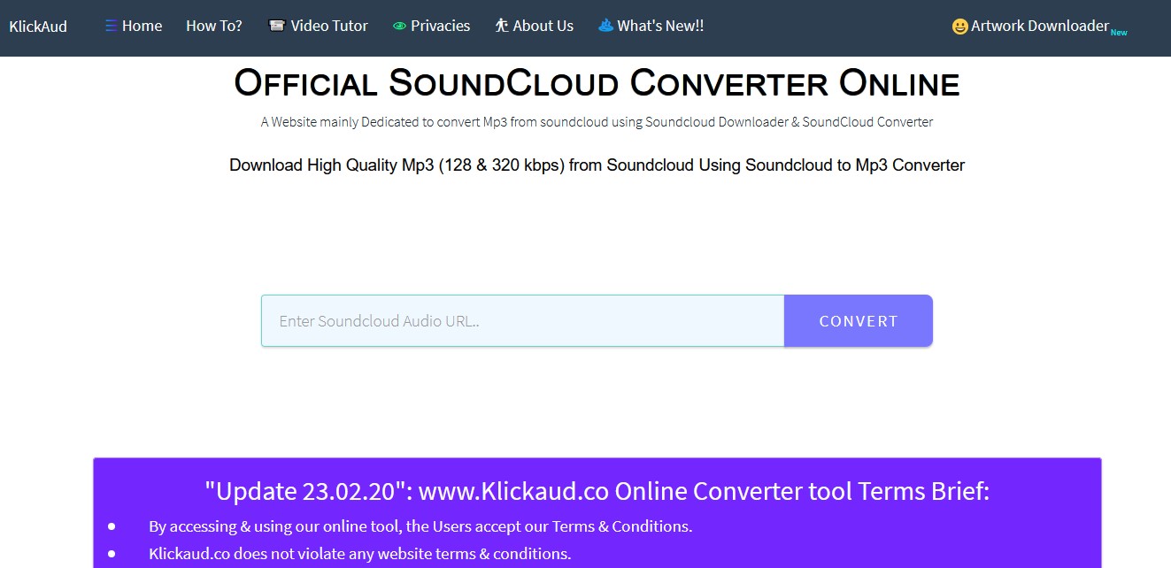 klickaud music converter