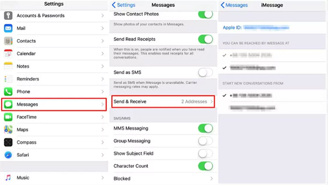 link phone number to apple id to fix not getting group texts on iphone