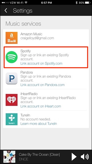 amazon echo spotify free account