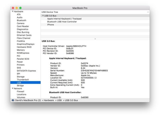 locate USB option