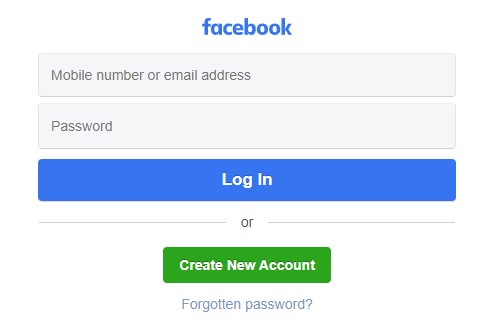 log out and log in facebook