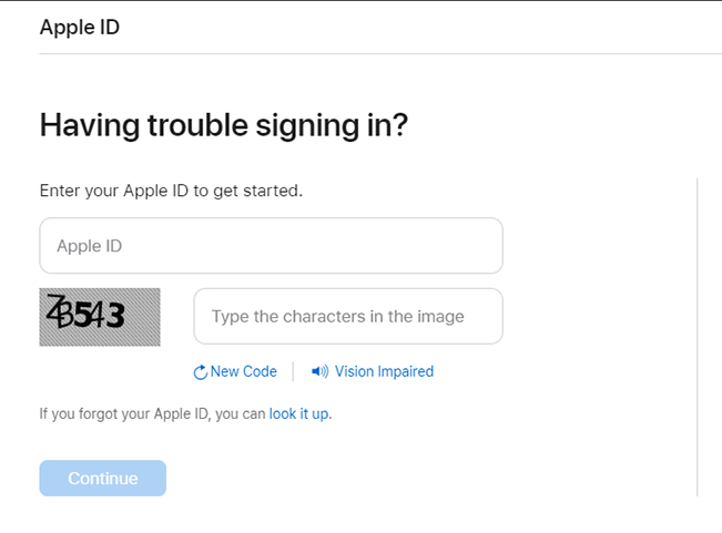 look up apple id via apple website