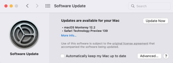 mac software update
